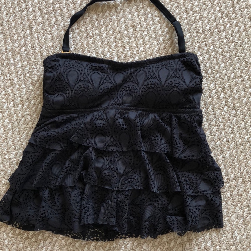 NWT Black Tankini Top